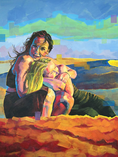 „Girls in desert"